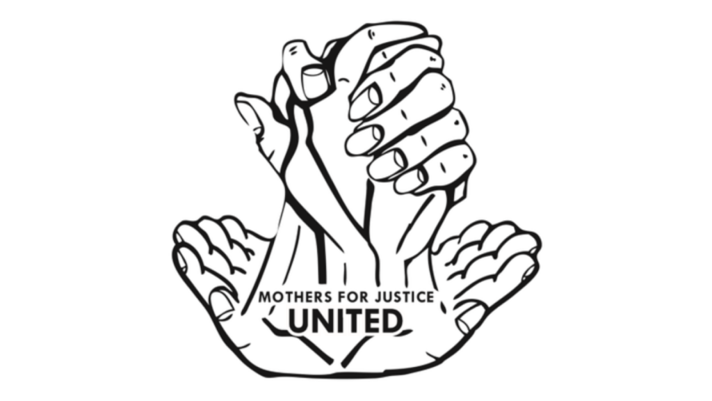 Two hands are next to each other spread open, as in offering. Two more hands rise up out of the palms and grasp each other in solidarity. Image in black and white.